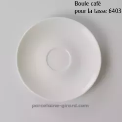 SOUS TASSE CAFE BOULE LOUVRE DIAMETRE 13CM  /