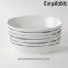 PLAT OVALE EMPILABLE 19.2X12.7CM HT 4CM  /