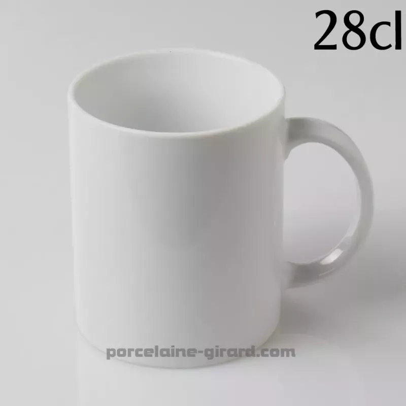 MUG CLASSIQUE 28CL DIAMETRE 8CM HT 9.5CM /