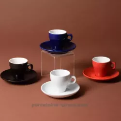 SOUS TASSE CAFE CONIQUE CLARA DIAMETRE 12CM HT 1.5CM /