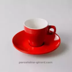 SOUS TASSE CAFE CLARA ROUGE DIAMETRE 12CM HT 1.5CM/