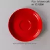 SOUS TASSE CAFE CLARA ROUGE DIAMETRE 12CM HT 1.5CM/